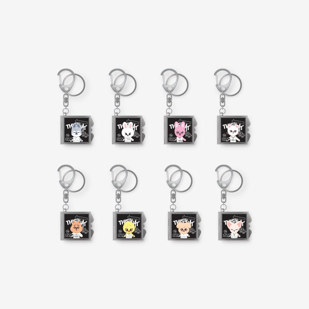 [Stray Kids|ستراي كيدز] (One) STRAY KIDS - SKZOO Mirror Keyring (THIS & THAT Pop-up Store) | ستراي كيدز - ميدالية مفاتيح بمرآة سكزو (متجر «ذيس آند ذات» المؤقت)