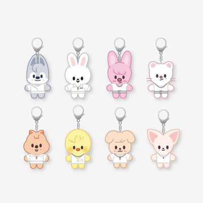 [Stray Kids|ستراي كيدز] (One) STRAY KIDS - SKZOO Costume Plush Keyring 10 cm (THIS & THAT Pop-up Store) | ستراي كيدز - ميدالية دمية قماشية سكزو بالزي 10 سم (متجر «ذيس آند ذات» المؤقت)