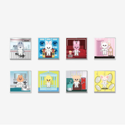 [Stray Kids|ستراي كيدز] (One) STRAY KIDS - SKZOO Spinning Magnet (THIS & THAT Pop-up Store) | ستراي كيدز - مغناطيس دوّار سكزو (متجر «ذيس آند ذات» المؤقت)