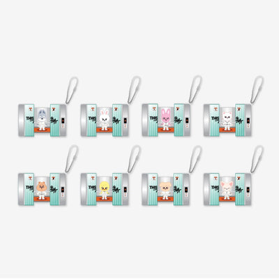 [Stray Kids|ستراي كيدز] (One) STRAY KIDS - SKZOO Capsule Acrylic Keyring (THIS & THAT Pop-up Store) | ستراي كيدز - ميدالية أكريليك سكزو (كبسولة المصعد) (متجر «ذيس آند ذات» المؤقت)