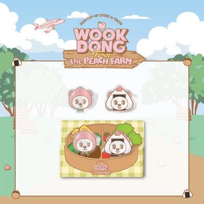 [Actor|ممثل] (One) LEE DONGWOOK - Bento Acrylic Clip Set (WOOKDONG From the PEACH FARM (Tokyo Pop-up Store)) | لي دونغ ووك - طقم مشابك أكريليك بينتو