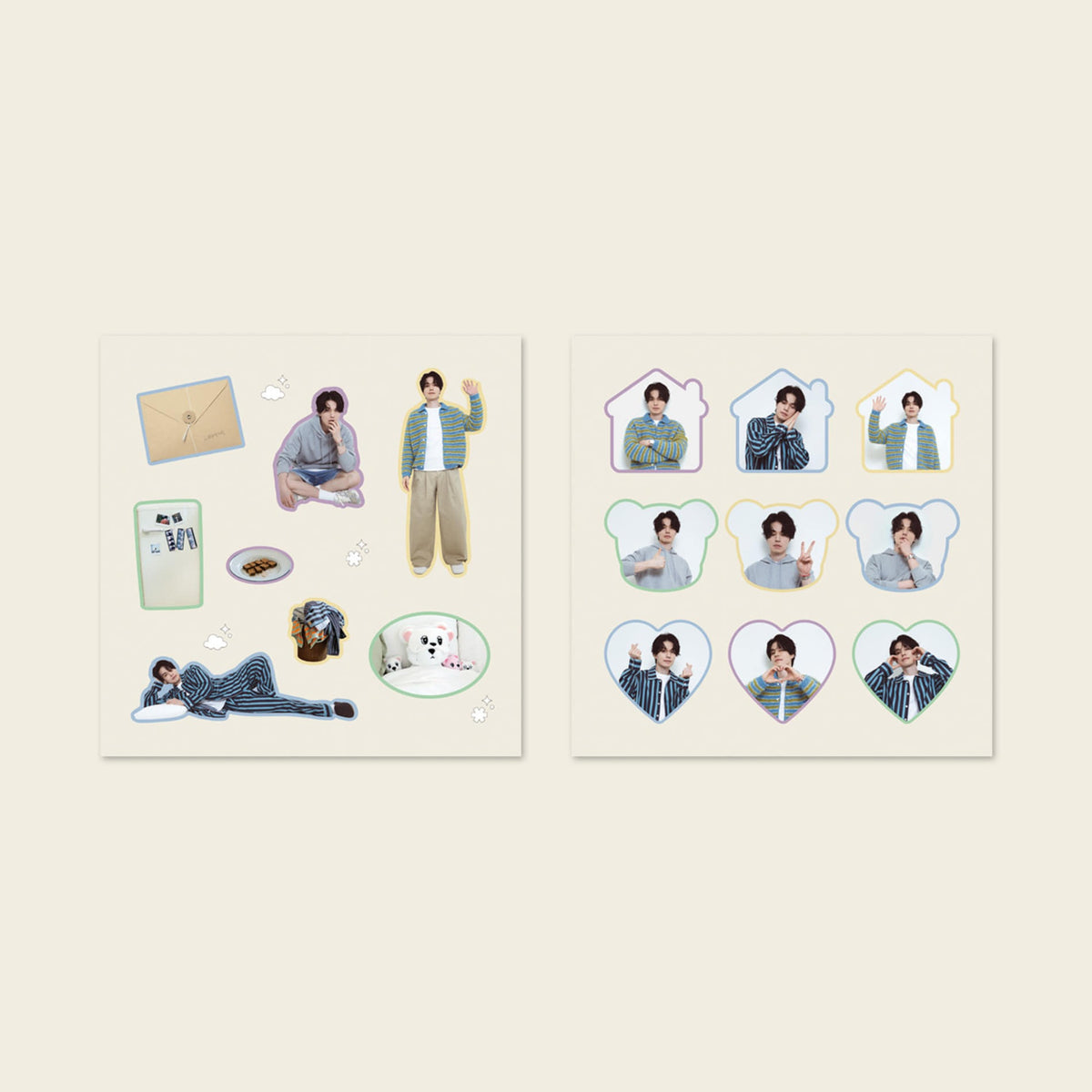 [Actor|ممثل] (One) LEE DONGWOOK - Sticker Set (2025-2026 Fanmeeting Tour MY SWEET HOME) | لي دونغ ووك - طقم ملصقات