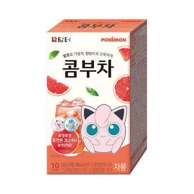 [Food|طعام] (One) Damter - Pokemon Kombucha Grapefruit 10T | دامتر - كومبوتشا بوكيمون بطعم الجريب فروت - 10 أظرف