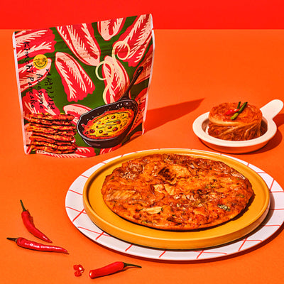 [Food|طعام] (One) SallyCook - Awesome Kimchi Pancake Kit (Spicy) | سالي كوك - عدة فطيرة الكيمتشي الحارة
