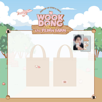 [Actor|ممثل] (One) LEE DONGWOOK - Mini Eco Bag (WOOKDONG From the PEACH FARM (Tokyo Pop-up Store)) | لي دونغ ووك - حقيبة إيكو صغيرة