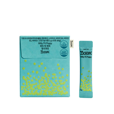 [Vitamin&Health|فيتامين&صحة] (One) Ssolanc Witty Fit Popping Powder Green Apple Garcinia | سولانك - بودرة فوارة غارسينيا بالتفاح الأخضر