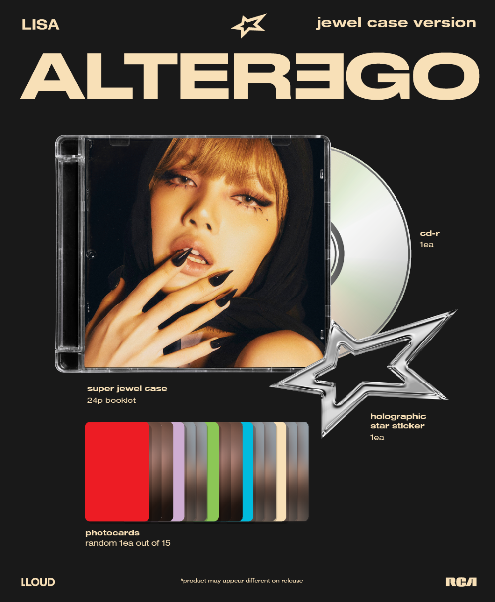 (ONE) BLACKPINK - Lisa album Alter Ego jewel case ver