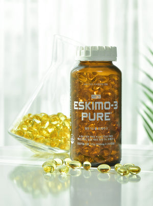 [Vitamin&Health|فيتامين&صحة] (ONE) Eskimo - 3 Pure Omega 3 Fish Gelatin Capsules 100 pills | أوميغا 3 نقي كبسولات جيلاتين السمك 100 حبة تكفي ثلاثة أشهر من إسكيمو
