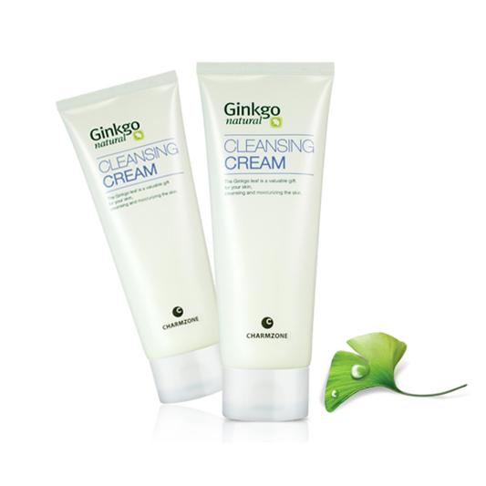 (One) Charmzone - Ginkgo Natural Cleansing Cream 200G|| يهدئ البشرة من الشوائب الخارجية ، للبشرة الباهته تحتوي على مكونات طبيعية  بسيطة وصحية  من نبته الجنكه لتجديد الجلد يوفر لونًا عميقًا للبشرة ، ويزيل المسام و خلايا الجلد الميتة