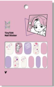 (ONE) BTS TinyTAN nail sticker magic door