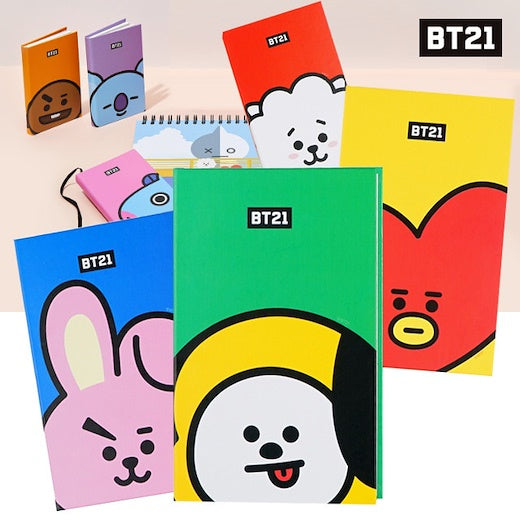 BT21 Face Diary مذكره وجوه شخصيات بي تي اس تصميم ثاني اختار شخصيتك