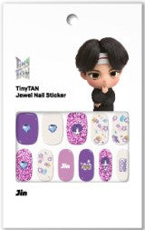 (ONE) BTS TinyTAN nail sticker magic door jewel