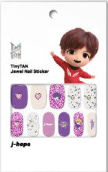 (ONE) BTS TinyTAN nail sticker magic door jewel