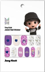 (ONE) BTS TinyTAN nail sticker magic door jewel