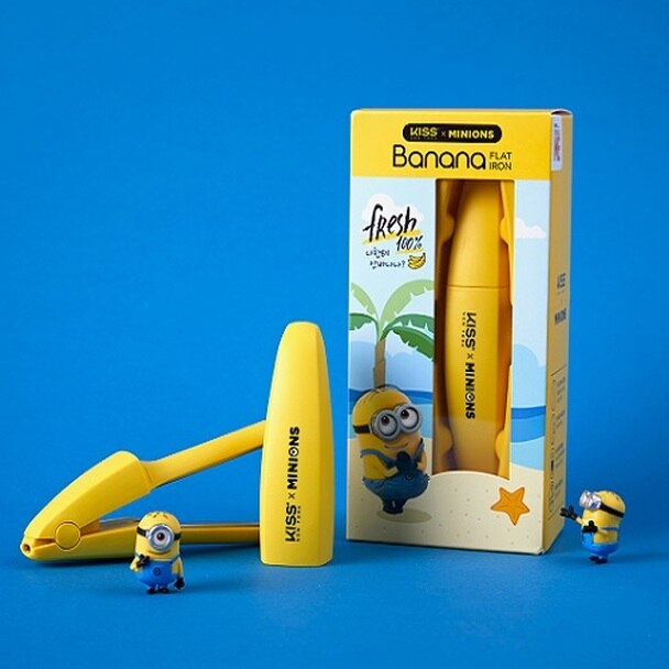 KISS -  Minions Straightener فير سرح شعرك يصلح اخذه للنزهات او السفر