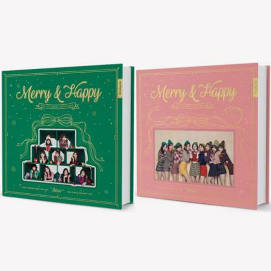 البوم توايس ميري او هبي  مع بوستر اختار | (ONE) Twice  - Merry & Happy