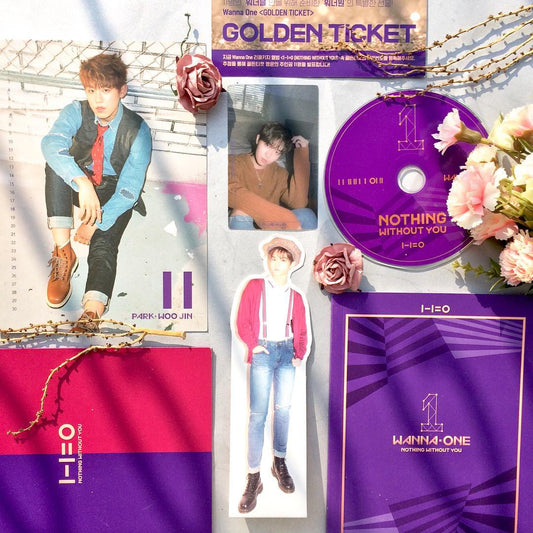   (One ) WANNA ONE - Nothing Without U Album + 1 posters + poster tube | وانا ون  - البوم انا من دونك  الالبوم واحد اختار + 1 بوستر. 
