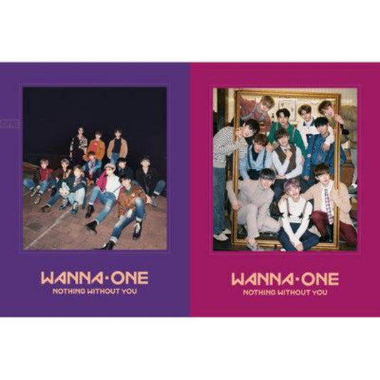   (Set) WANNA ONE - Nothing Without U Album + 2 posters + poster tube) | وانا ون  - البوم انا من دونك سيت كامل من البومين + 2 بوستر. 