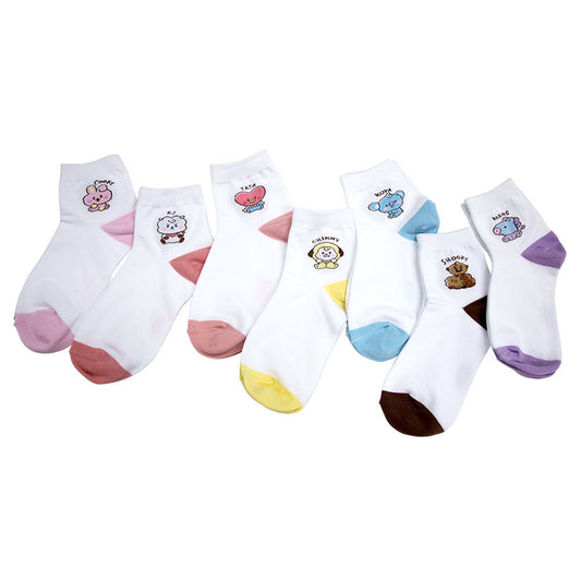 (ONE) BT21- Baby Sketch Female Ankle Socks