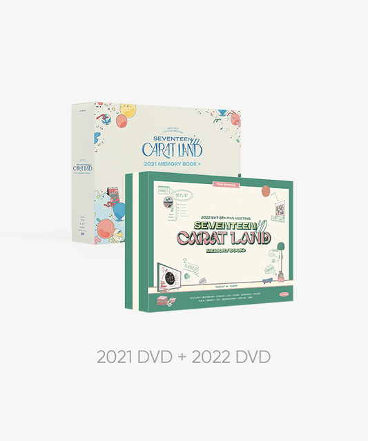 (ONE) SEVENTEEN in CARAT LAND MEMORY BOOK+ SET (2021 DVD + 2022 DVD)