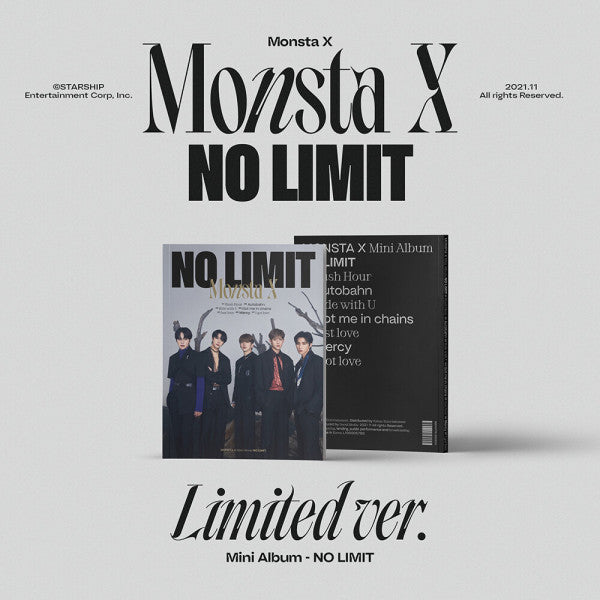[Monsta X|مونستا اكس] {Kpop} (ONE) MONSTA X - 10th Mini Album NO LIMIT (Limited Ver.)