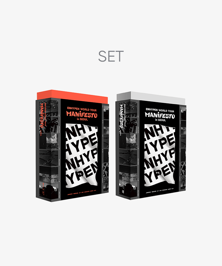 [ENHYPEN|انهايبن] (SET) ENHYPEN - WORLD TOUR <MANIFESTO> in SEOUL DIGITAL CODE + DVD SET