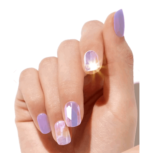 (One) Dashing DIva - Super SLim California Magic Press-Purple Quartzتركيب اظافر اختر التصميم الذي اعجبك 