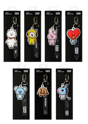 BT21 - Travel Wrist Strap ver.2 ميداليات بي تي اس  لشخصياته كافه اقتنيها لتزين بها حقيبتك او كتبك او محفظتك