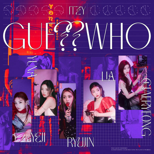 مع هدايا طلب المسبق| (ONE) ITZY - GUESS WHO vol4 initial pre-order goods included (photo card + hidden card + poster)