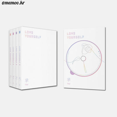  (SET)BTS Album- Love Yourself Her Set .............  ( سيت كامل من أربع ألبومات  ) L + O + V + E