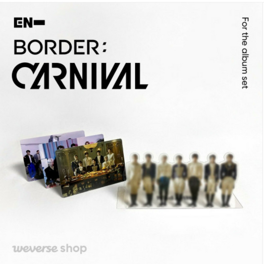 انهايبن --بوردر  | (ONE) ENHYPEN - BORDER CARNIVAL  PRE-ORDER BENEFIT Photo Frame Set [3 photo frame set +  1 pop up stand set]