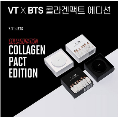 [BTS|بانتقان] [Care|العناية] (SET) Korean Makeup - Foundation Collagen Cushion + Stick | مجموعة فاونديشن كولاجين كوشن وستك