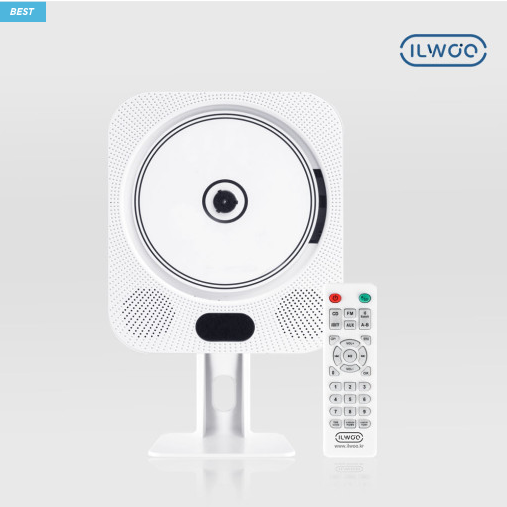 (ONE) Ilwoo CD Player 3 Bluetooth Speaker FM USB Alarm Audio cd with bluetooth and remote