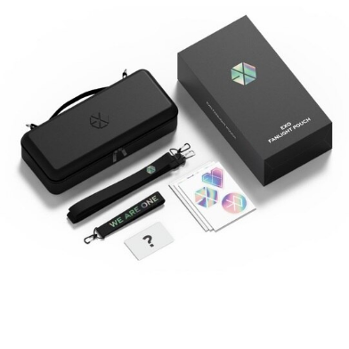 (تسليم فوري) - EXO  OFFICIAL FANLIGHT POUCH  ( when you buy Alone) -  شحن + توصيل + ضريبة = مجانا لدول الخليج حقيبه حفظ لايت اكسو وحملها سعر عند شرائه لوحده