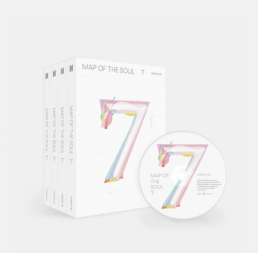 (SET) BTS - Map Of The Soul :  البوم ماب اوف سيئول احدث البوم حجمه ضعف حجم البومات العاديه مع فوتوكارد  وبوستر جميل