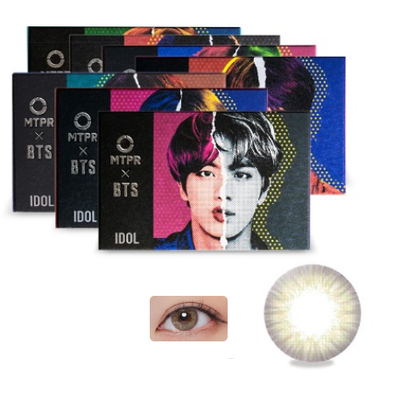 (One) BTS - Hologram BTS - IDOL MYSELF Olive Green Lensواو عدسات بي تي اس..... زيتوني.... لمده شهر