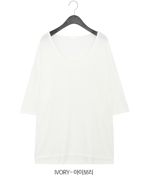 شيرت هيروين لقيلولتك ببلوزة للرقبة | (ONE) [SHIRT] Hiroin Napping U Neck Blouse