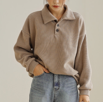 جديد مجموعة 2022 | (ONE) [SWEATER] Nilo Golgi Button Collar MTM