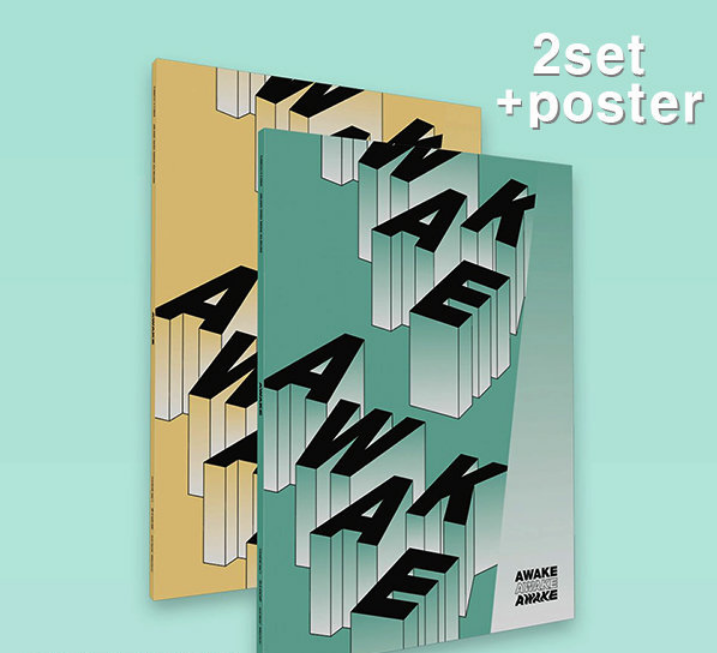 [JBJ|جاي بي جاي] {Kpop} سيت - جي بي جي 95 ألبوم الثاني صغير البومين مع بوسترين  | (ONE) JBJ95 - 2nd Mini Album Awake (2 pieces/1 poster)